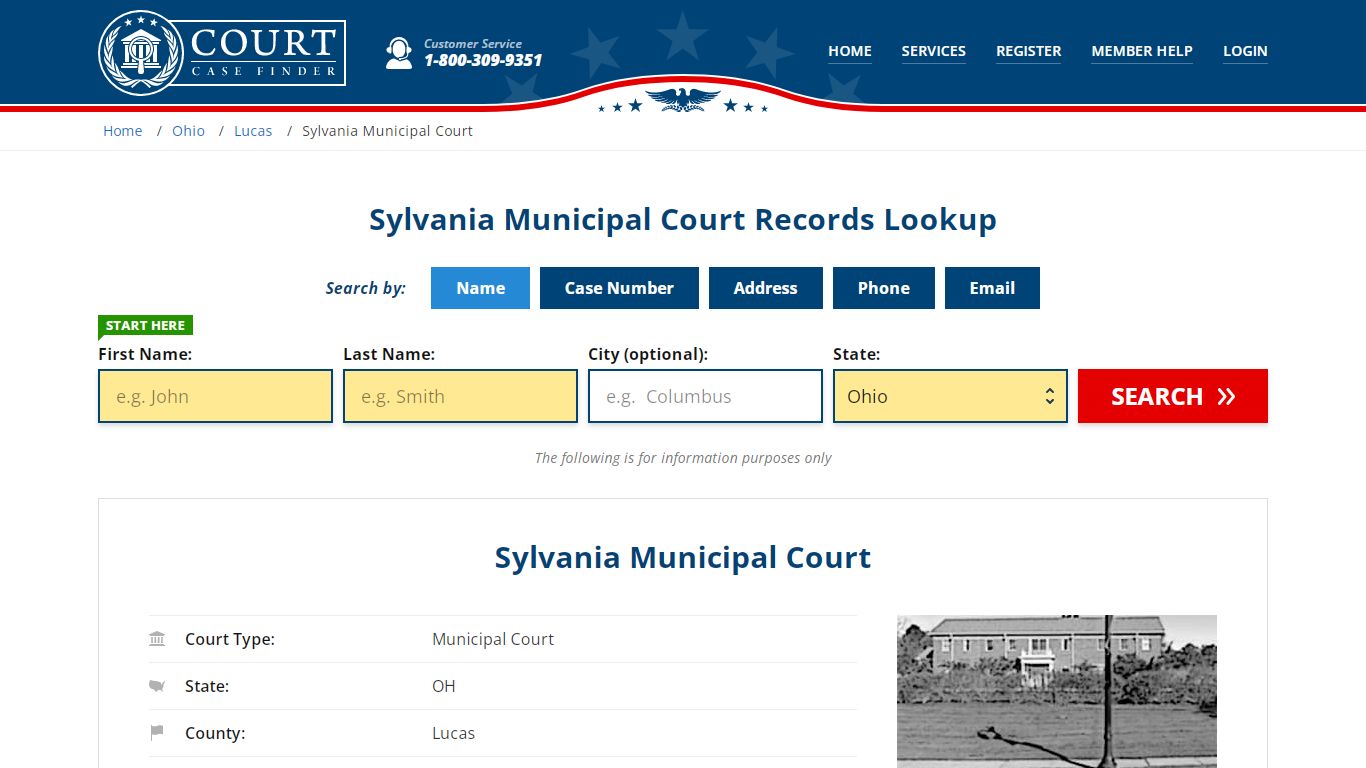 Sylvania Municipal Court Records Lookup - CourtCaseFinder.com